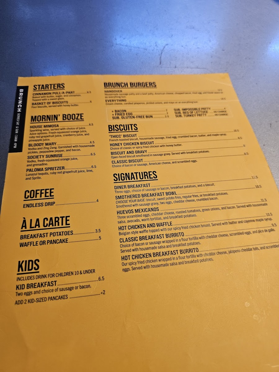 Society Burger Menu - Image 4